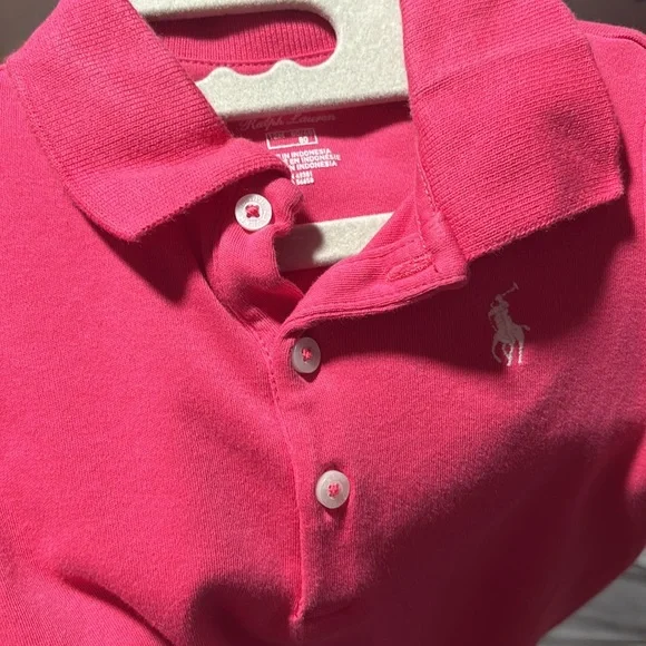 Preloved Ralph Lauren Casual Pink collar dress size 12M - Picture 9 of 10